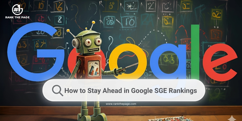 How to Stay Ahead in Google SGE Rankings