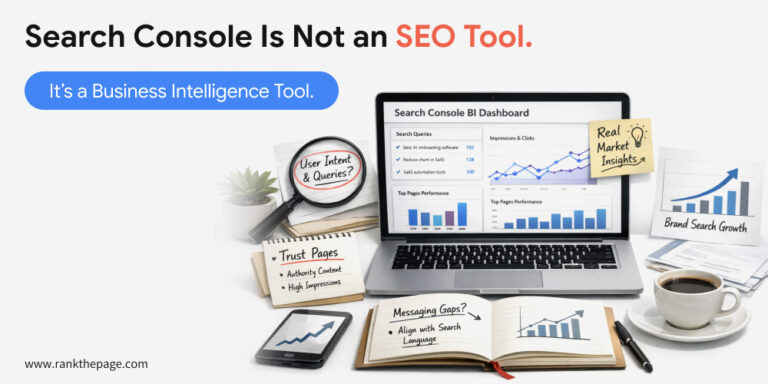 Search Console Is Not an SEO Tool — It’s Your Startup’s Quietest Growth Advisor