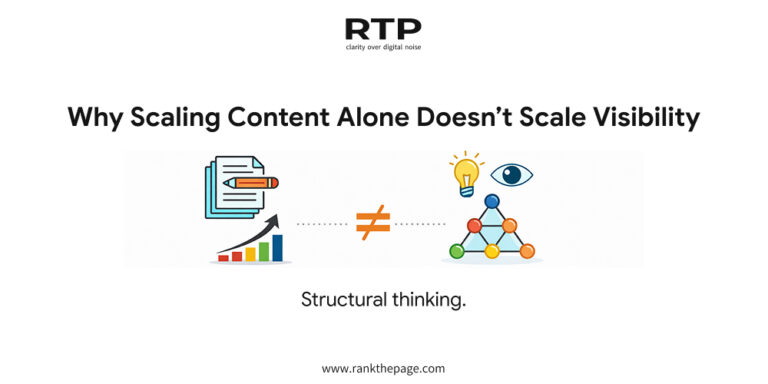 Why Scaling Content Alone Doesn’t Scale Visibility