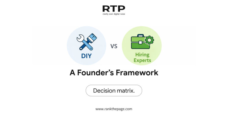 DIY vs Hiring Experts: A Founder’s Framework
